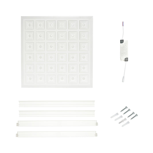 Slim LED panel 60W, 220V, IP20, 6500K, 595x595x20mm for ceiling tiles Breckner Germany