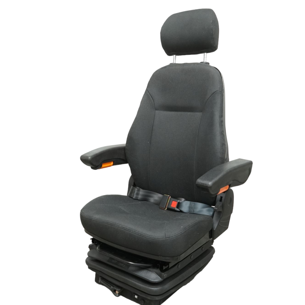 Universal adjustable seat for weight 50-130kg, armrests and backrest reclining 50-90° for tractor, agricultural machinery, industrial, forklift
