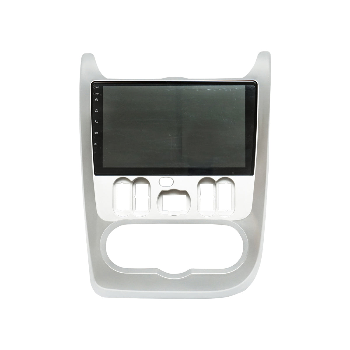 Central console, silver with GPS for Dacia Logan, Sandero, Duster