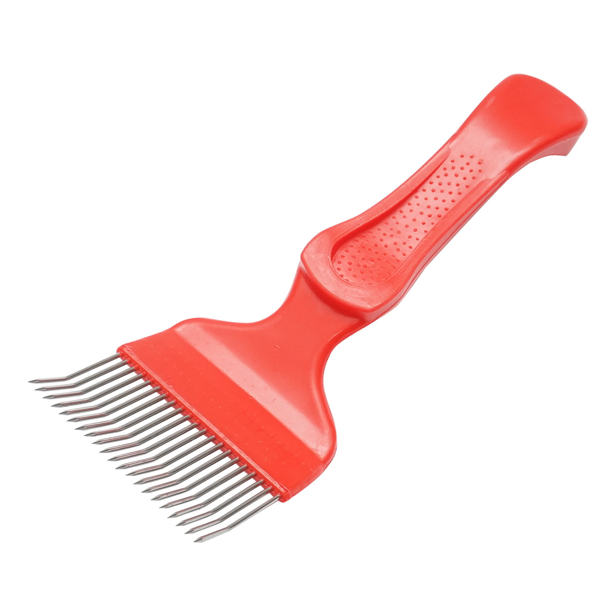 Stainless steel fork with a plastic handle 205mm