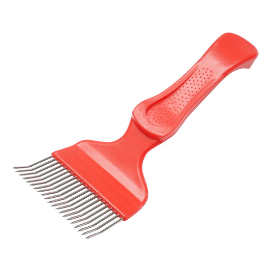 Stainless steel fork with a plastic handle 205mm