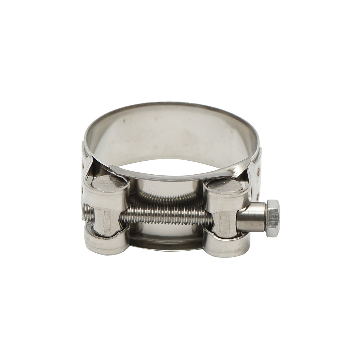 Force collar, stainless steel 304SS clamp with screw for hoses 48-51mm Breckner Germany