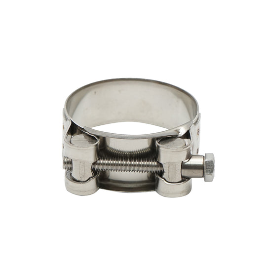 Force collar, stainless steel 304SS clamp with screw for hoses 48-51mm Breckner Germany