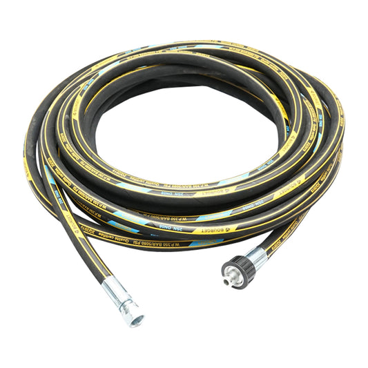 10m washing hose DN8 2SN with 22x1.5mm fitting and 3/8 reinforcement at the ends
