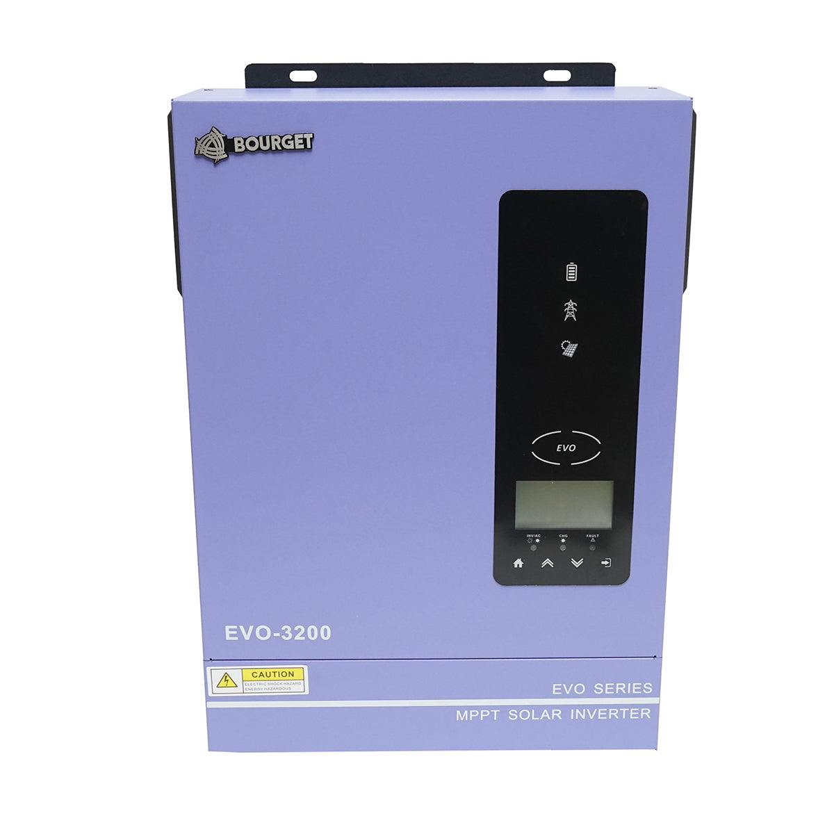 Hybrid solar inverter 3.0 KW, 24V, 80A MPPT, single-phase, OFF-GRID, EVO-3200 Bourget
