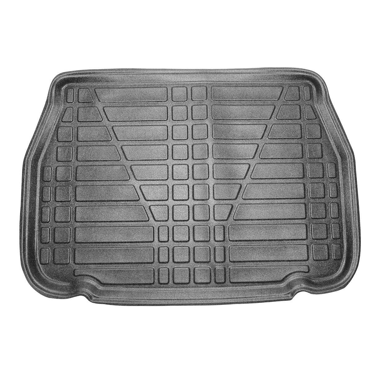 Rubber trunk mat carpet for Toyota C-HR with spare wheel, manufactured since 2016-