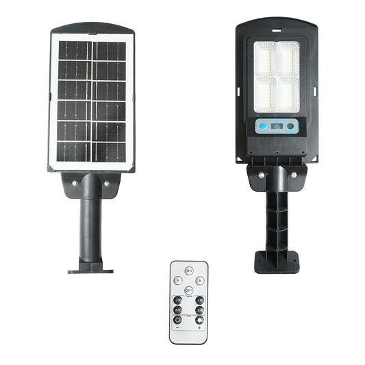 LED solar street lamp 6500K with 3W solar panel, 18000mAh battery, pole mount IP67 Breckner Germany