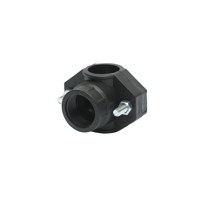 D25 mm compression connection clamp x 3/4 inch. PN10 for irrigation systems