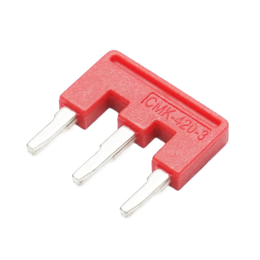 3-pole connector bridge, 32A 450V for DIN rail Leader