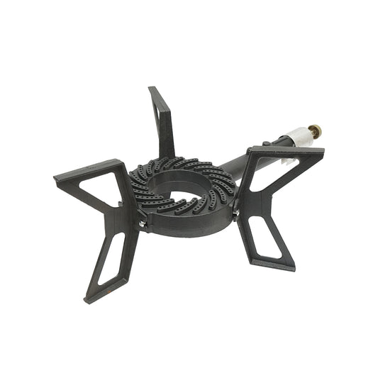 Pirostrie, cast iron gas burner with 3 legs