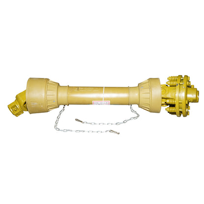 Cardan 850 mm T5 with clutch consisting of 2 cross discs 30.2x80 (triangular pipe) 1 3/8 Z=6