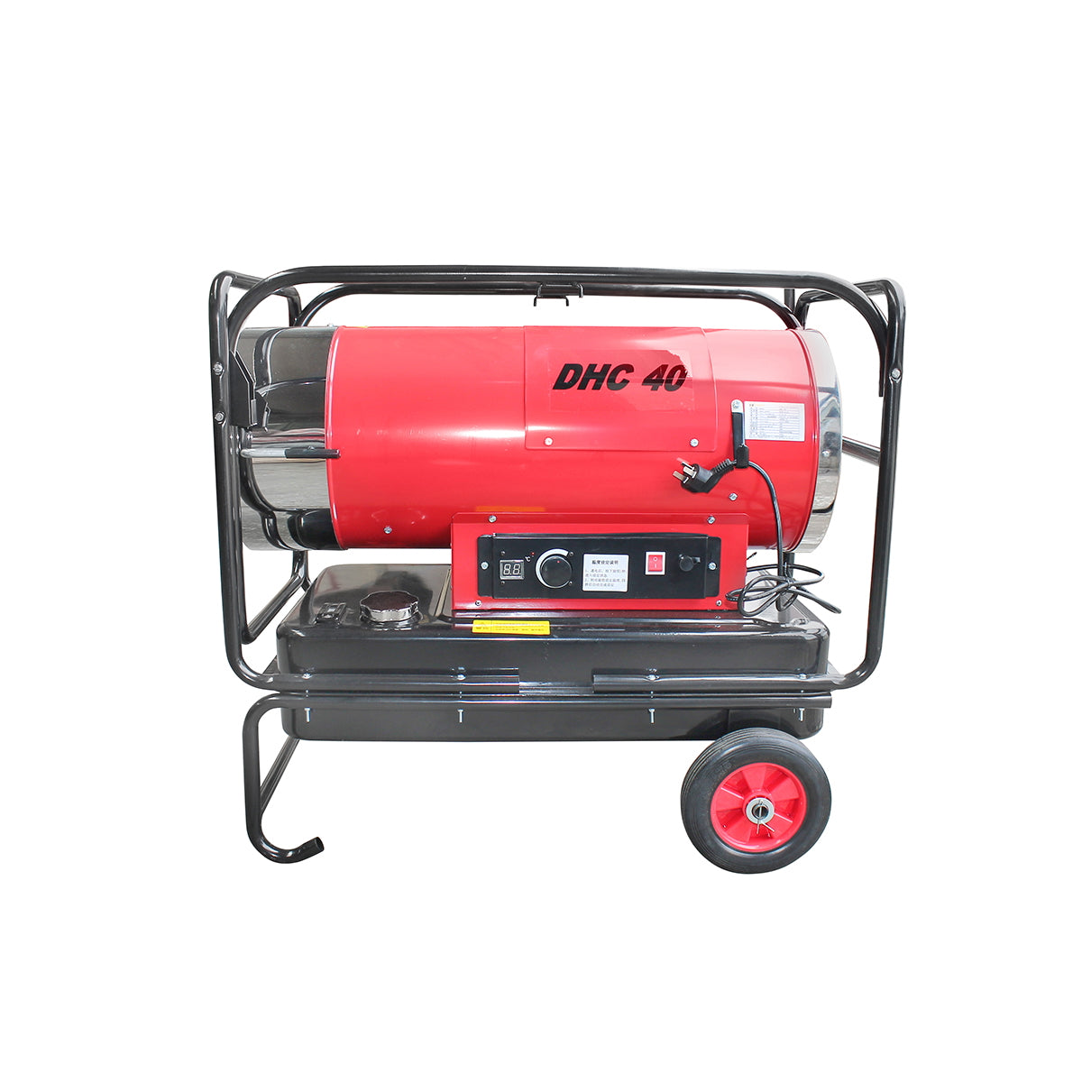 Diesel and electric air heater 220V, consumption 3.5L/h, tank 45L, capacity 1000 m³/h