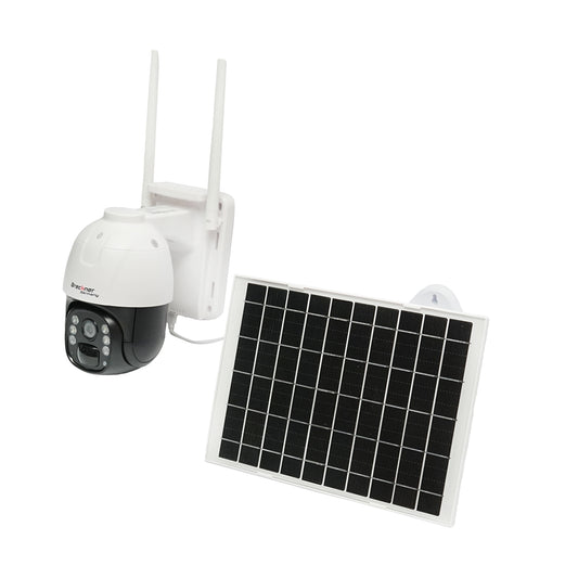 4G surveillance camera, 24/7 rotating, fully autonomous, solar panel charging, PTZ, 1080P, PIR, IP66