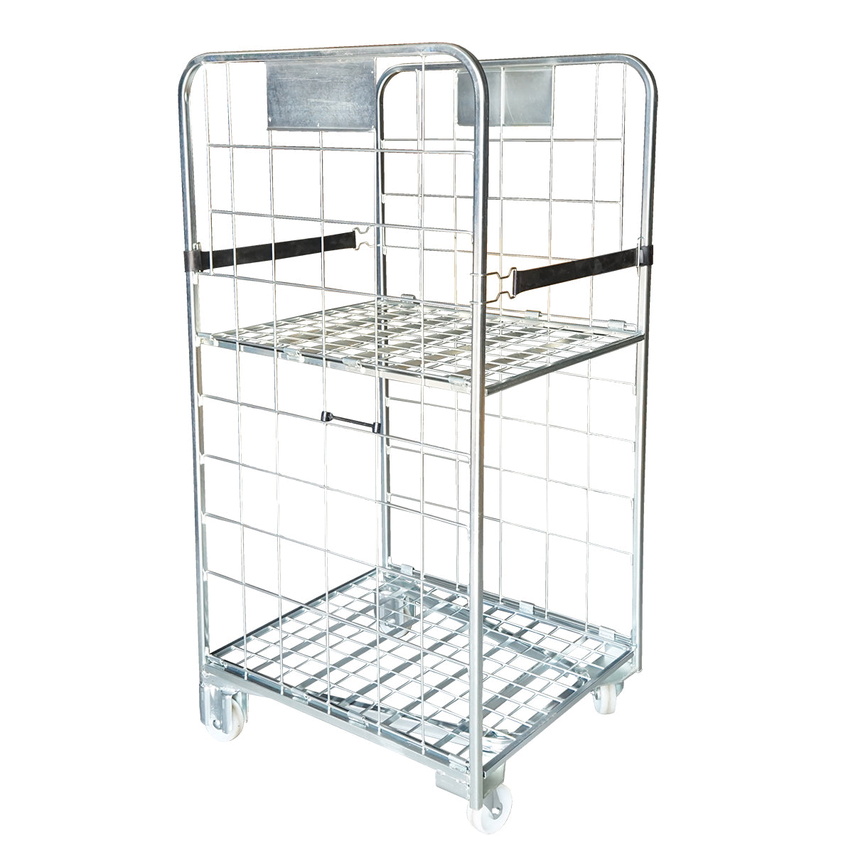Warehouse trolley with 2 sides, container type, 500Kg