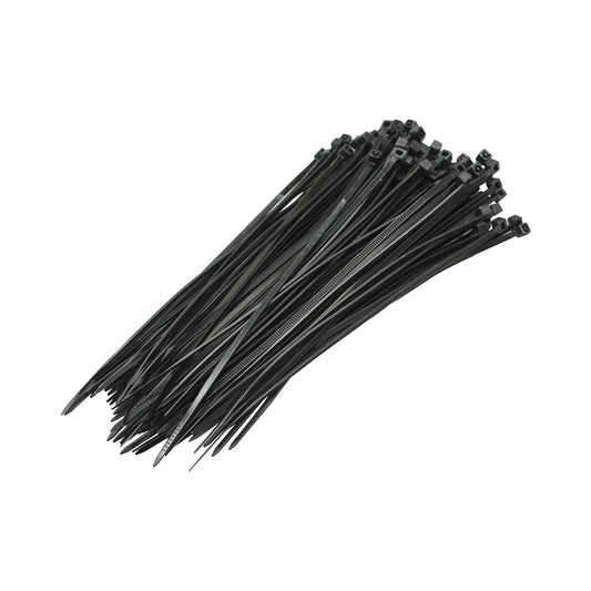 Facet, plastic collar 2.5x160mm, black, set of 100 pieces Breckner Germany