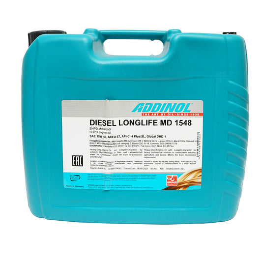 20L Longlife MD1548 15W40 Addinol oil for diesel engines