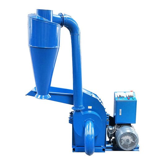 Feed chopper, grinding mill with cyclone 11KW, 380V, CF420C maximum capacity 700Kg/H