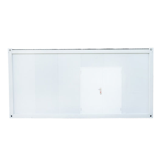 House type container 600x300x290cm with double door and electrical installation.