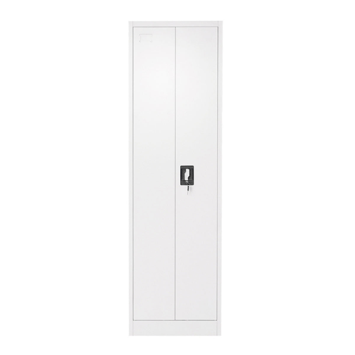 Metal cabinet with dimensions 1700x500x400mm with 2 secured doors, for cleaning products, gray Breckner Germany