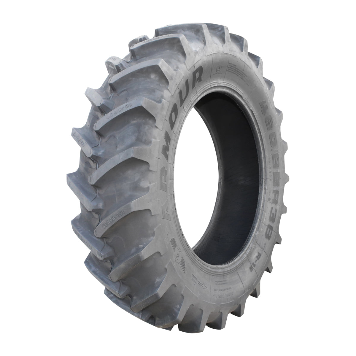Radial tubeless agricultural tire 460/85R38 18.4 R38 149A8/146B TL with V profile tread R-1W
