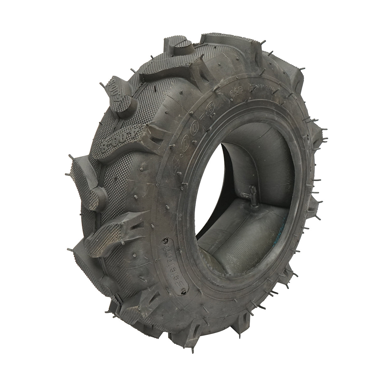 Agricultural tire 400/8 studded with tube for cultivator 8PR LP01