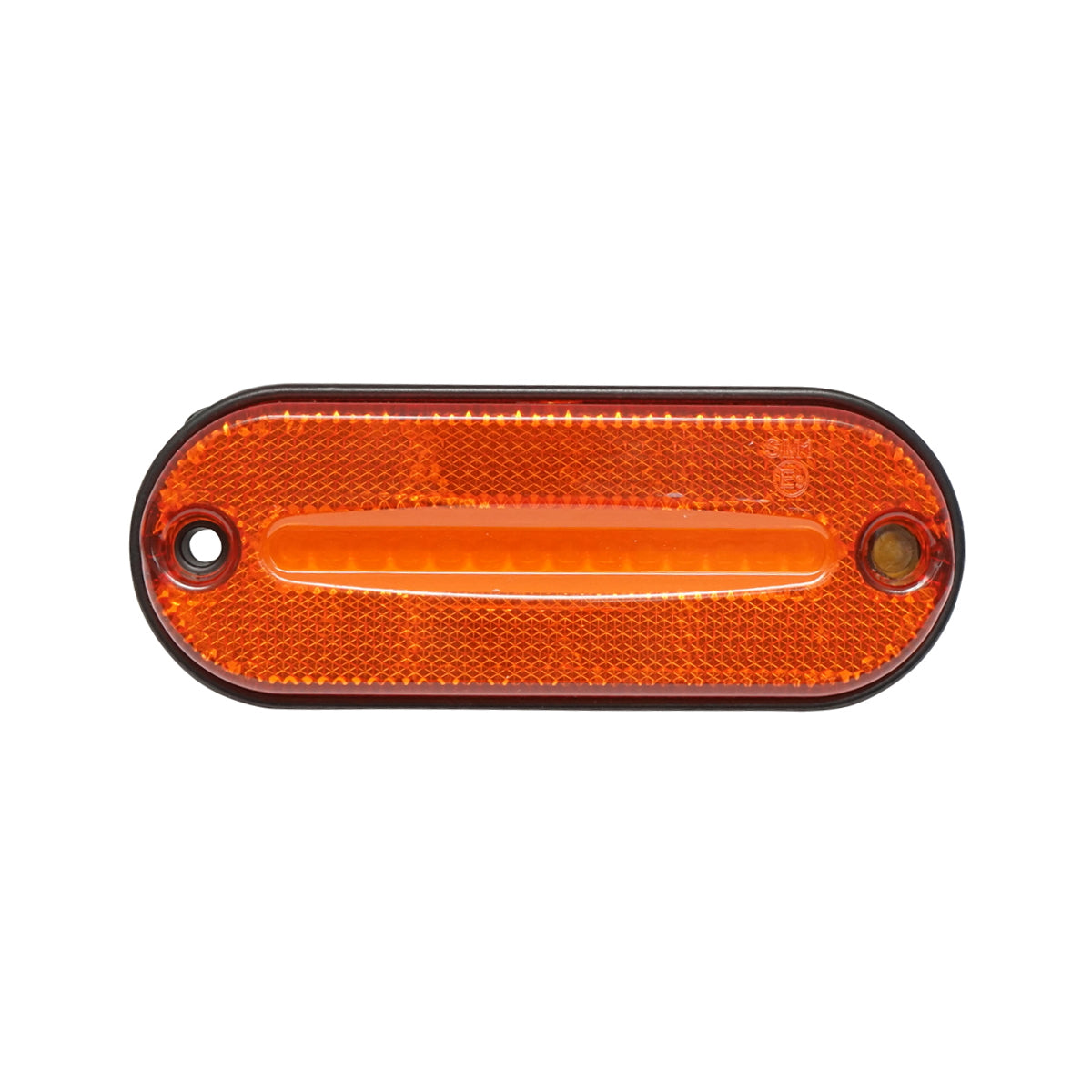 Yellow LED side lamp with bracket 120mm 12-24V Breckner Germany