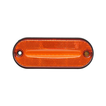 Yellow LED side lamp with bracket 120mm 12-24V Breckner Germany