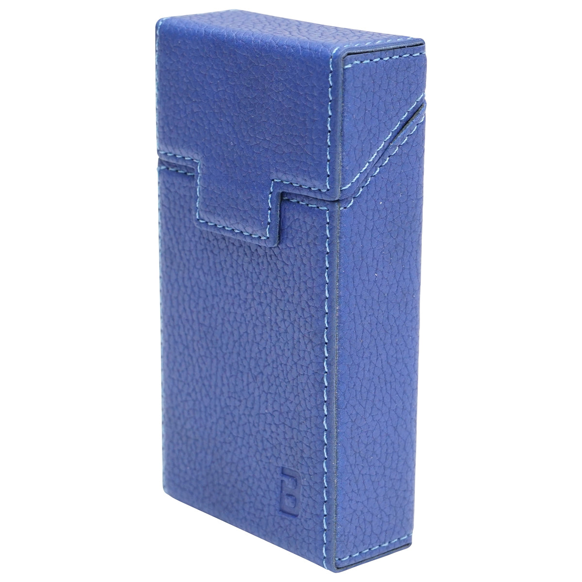 The blue leather case for the P25 Breckner cigarette pack