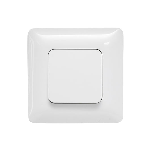 Simple white switch ST 220V - 250V, 10A built-in