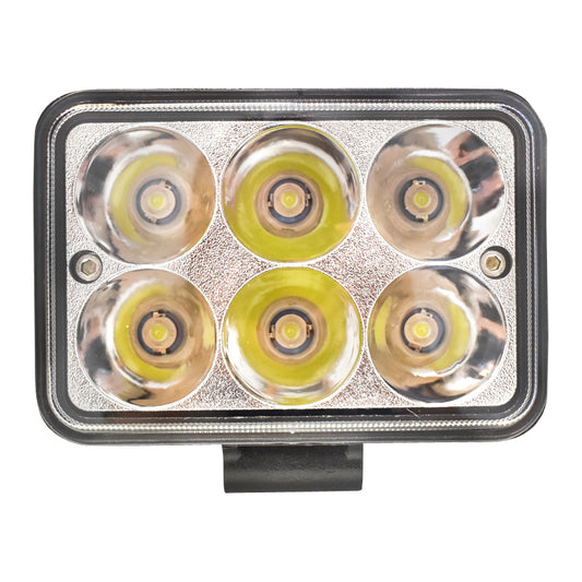 Lamp with 6 LEDs 10-60V 18W radiation angle 60 degree
