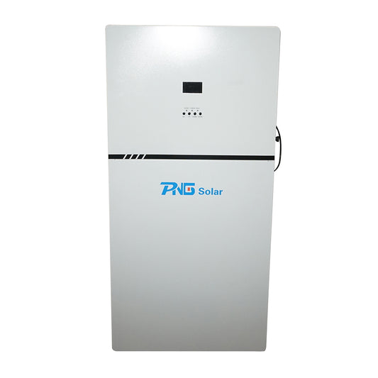 5 KW ON/OFF GRID hybrid solar inverter with integrated Li-ion LifePo4 51.2V, 200Ah battery, BMS, single-phase IP54