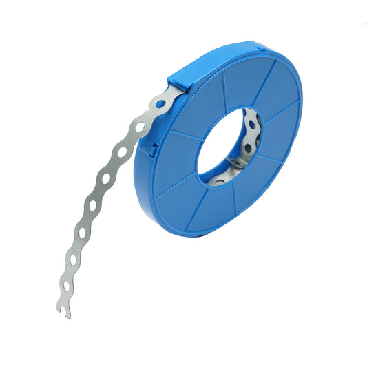 Metal perforated band 17x0.9mm, length 10m
