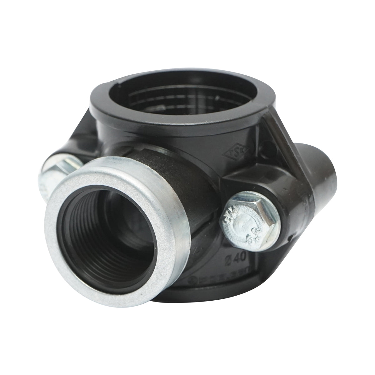 Compression connection clamp D40mmx3/4 inch, PN16, for irrigation systems