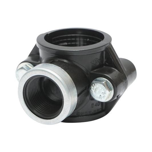 Compression connection clamp D40mmx3/4 inch, PN16, for irrigation systems