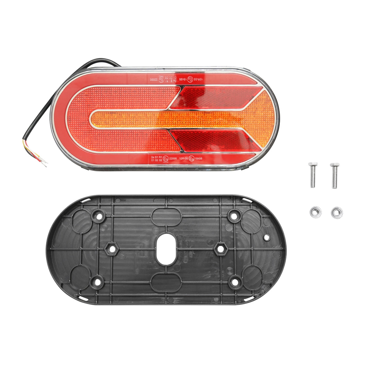 LED rear stop lamp 12-24V, 250x110x35mm Breckner Germany