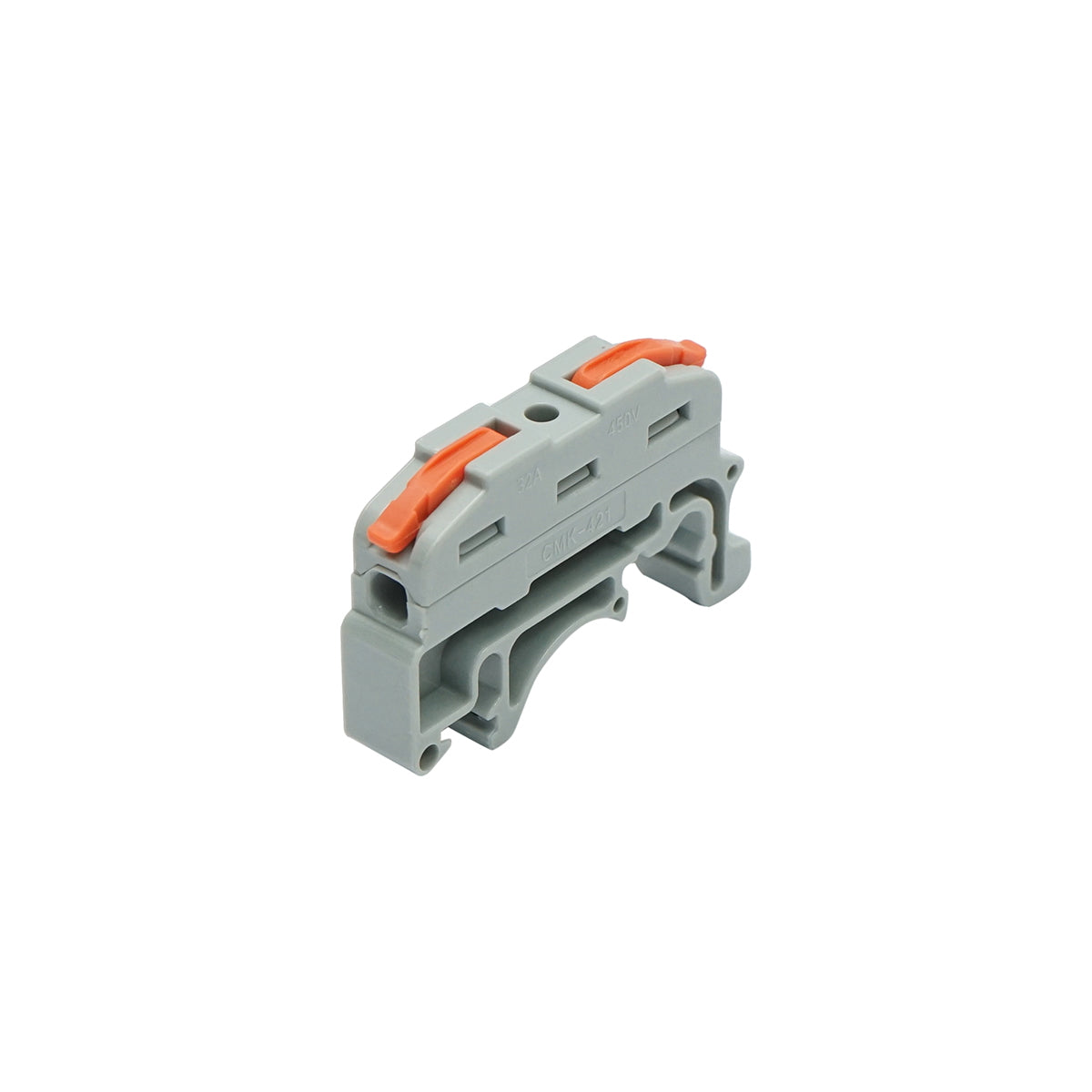 Quick cable connector for DIN rail 32A 450V, 2 poles 0.08-4mm Leader