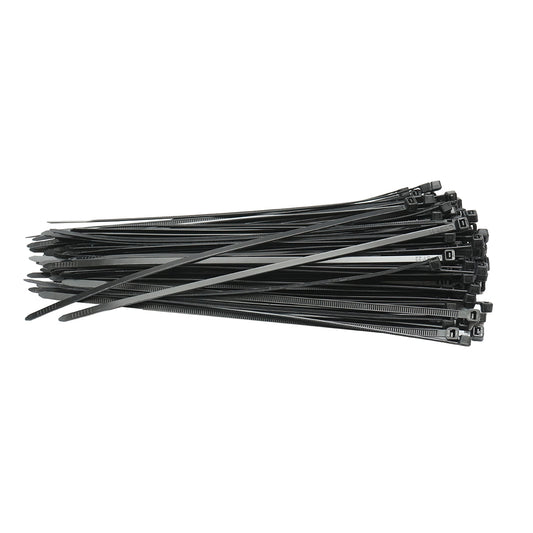 Facet, plastic collar 4.8x250mm, black, set of 100 pieces Breckner Germany