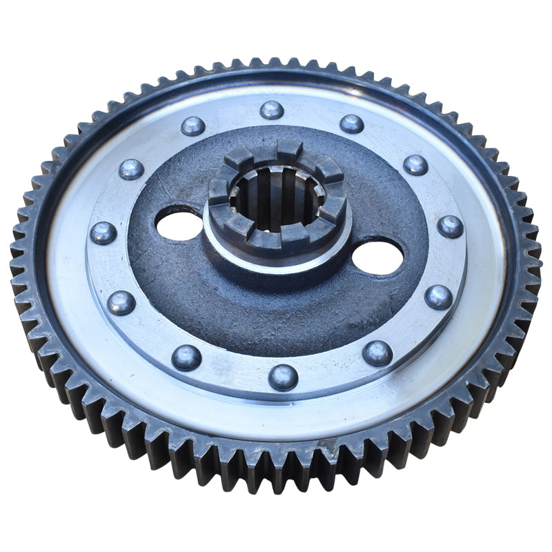 Final drive wheel with claw, left rear U-650 Z=72