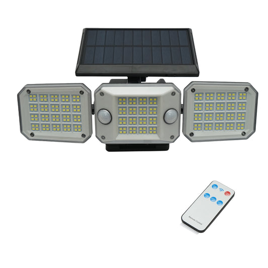 LED lamp with solar panel, remote control, and 2000mAh battery, IP65 Breckner Germany