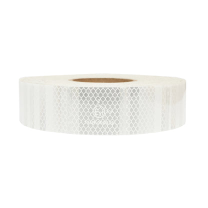 White interrupted reflective tape for tarpaulin - 38m