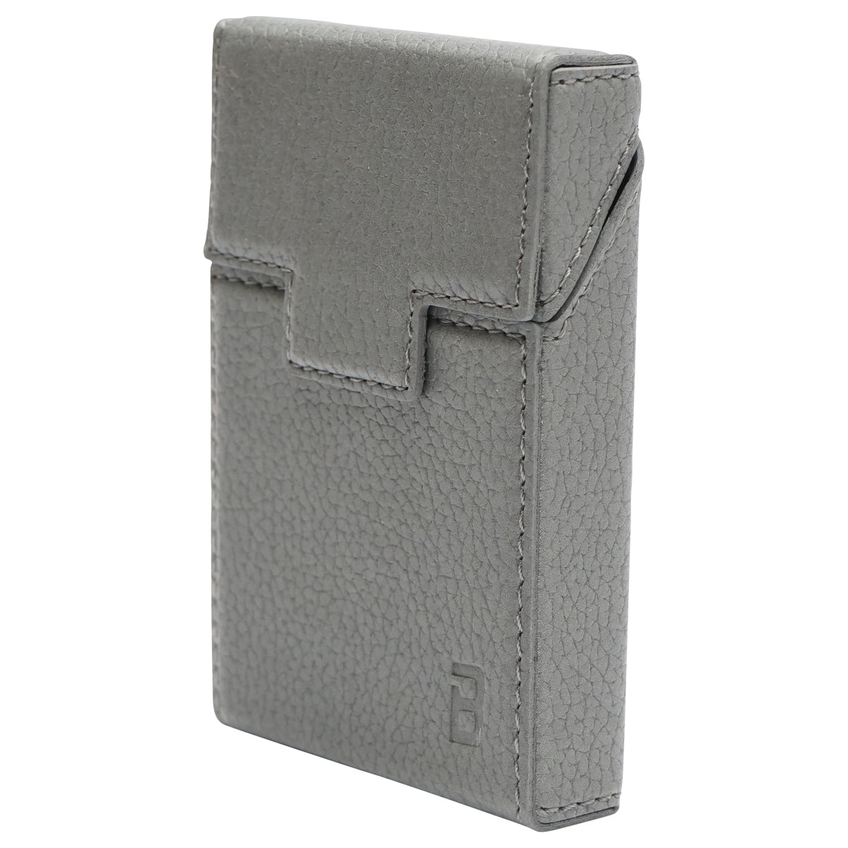 Gray leather case for P24 Breckner cigarette pack