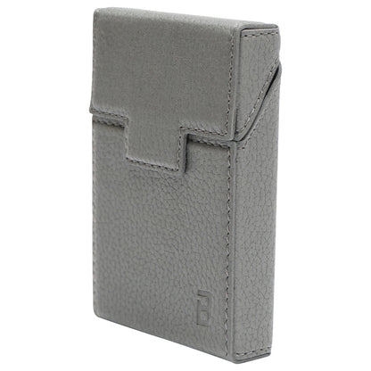 Gray leather case for P24 Breckner cigarette pack