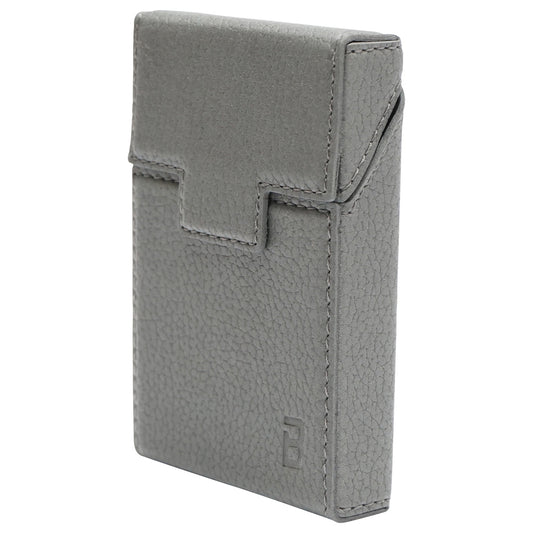 Gray leather case for P24 Breckner cigarette pack