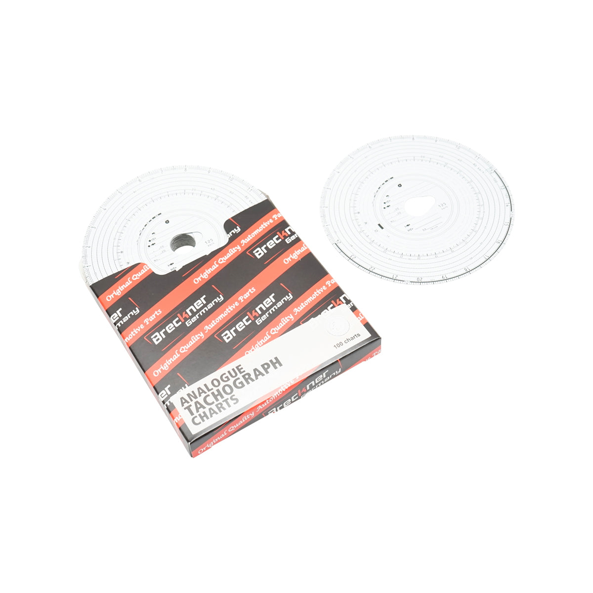 Analog tachograph diagram 125 km set 100/piece