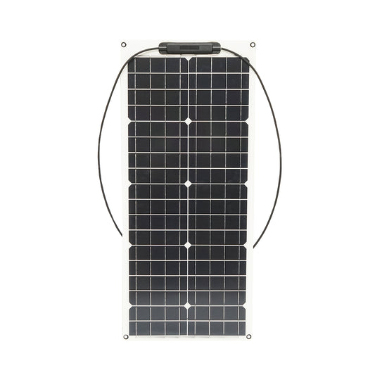 50W monocrystalline photovoltaic solar panel, flexible, with cable and MC4 connectors Breckner Germany