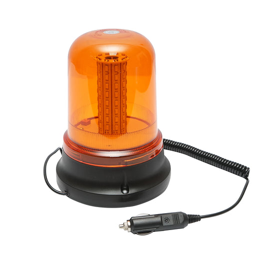 LED beacon 10-30V with 3 functions, magnetic base, powered by cigarette lighter socket IP65
