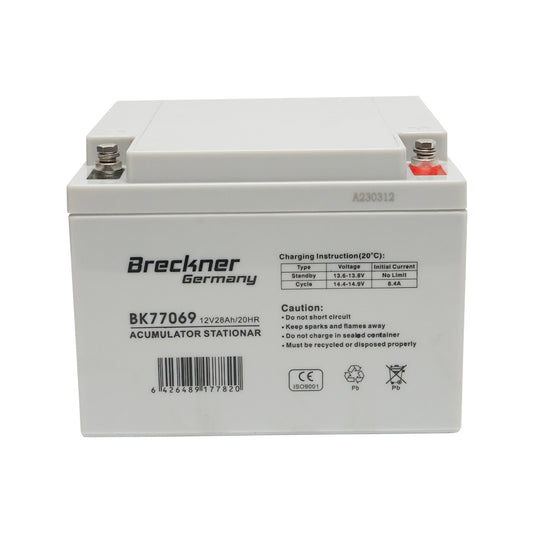 Solar gel battery 12V 28Ah 20HR 175x165x125mm FCD12-28 Breckner Germany