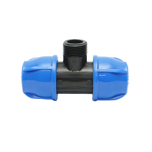 Your external threaded compression fitting father 90 degrees D32x32mmx1, PN16 bar for irrigation systems