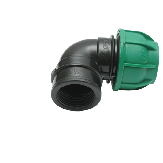 Compression fitting with internal thread D40mmx1-1/4 toll, PN10 bar for irrigation systems