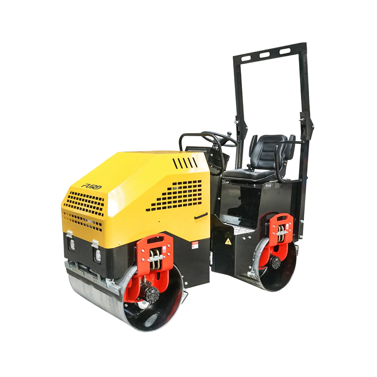 1500kg compactor cylinder with 900mm drums and Kubota D1105 diesel engine, 25HP, electric start